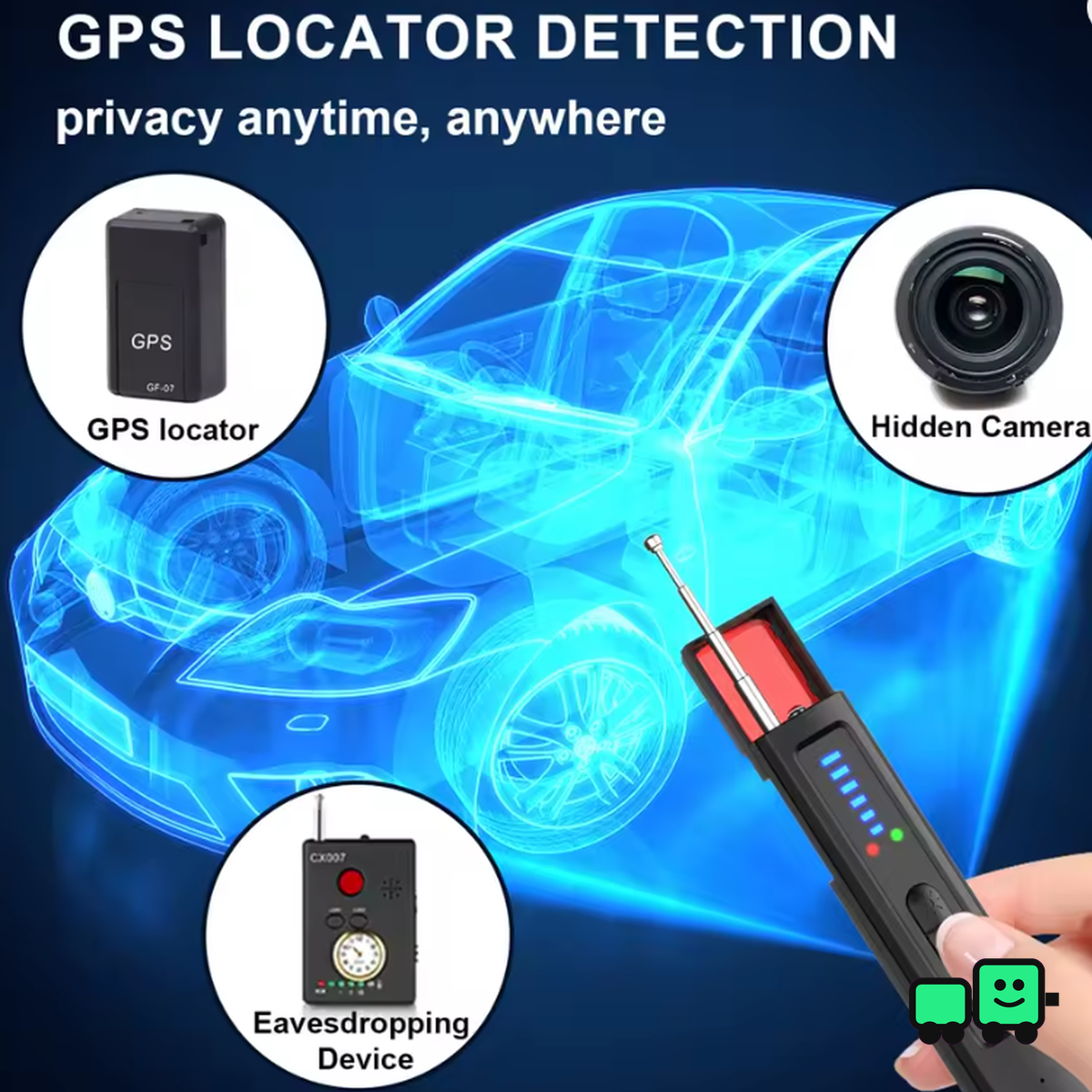 Anti-Spy Hidden Camera/GPS Detector