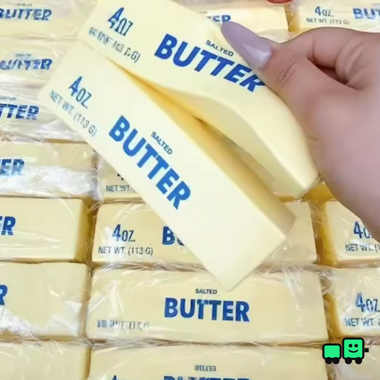 Juguete blando con forma de mantequilla, paquete de 5 unidades
