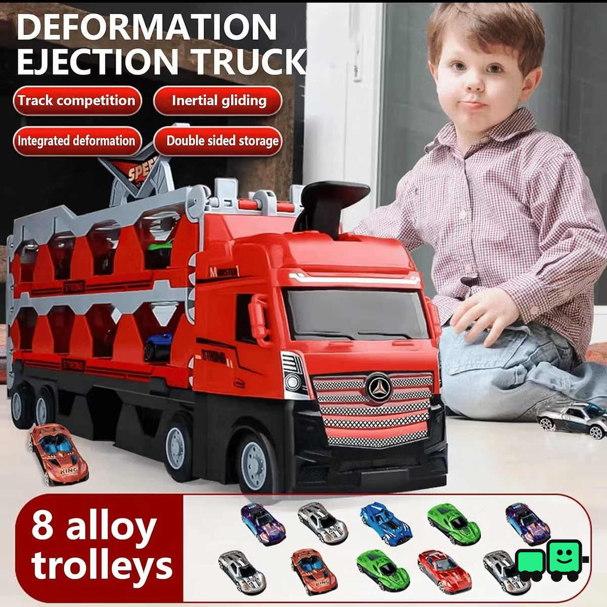 Catapulting Racing Track with Cars