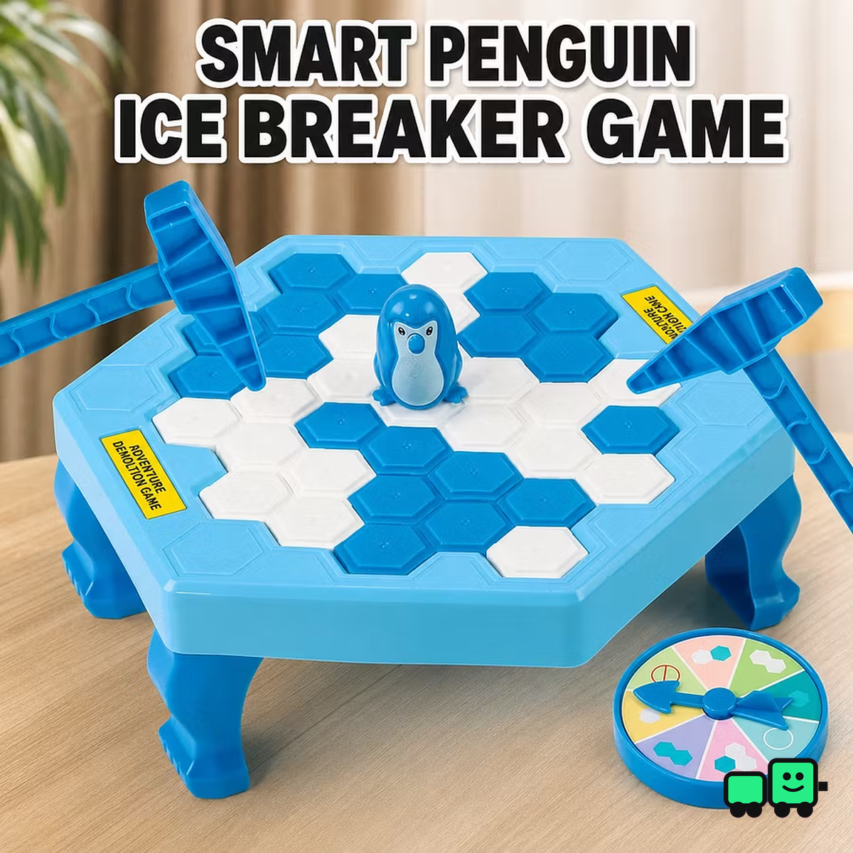 Penguin Ice-Breaking Two-Player Board Game