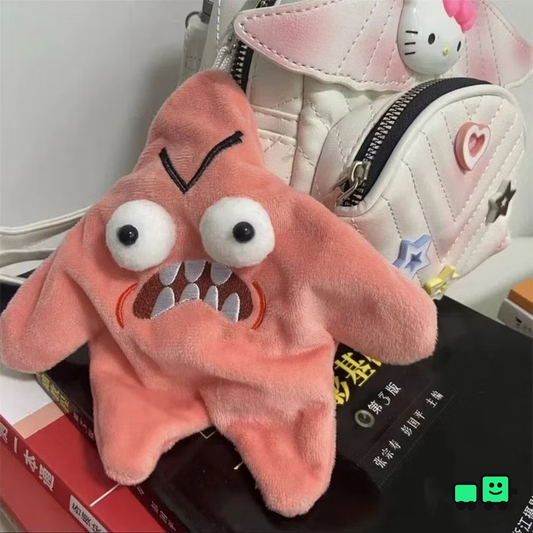 Schattige boze stuiterende ster pluche knuffel