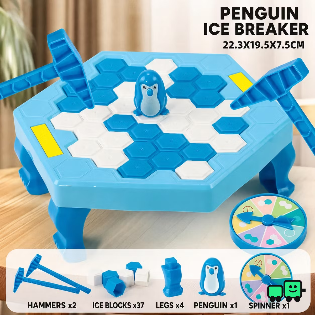 Penguin Ice-Breaking Two-Player Board Game