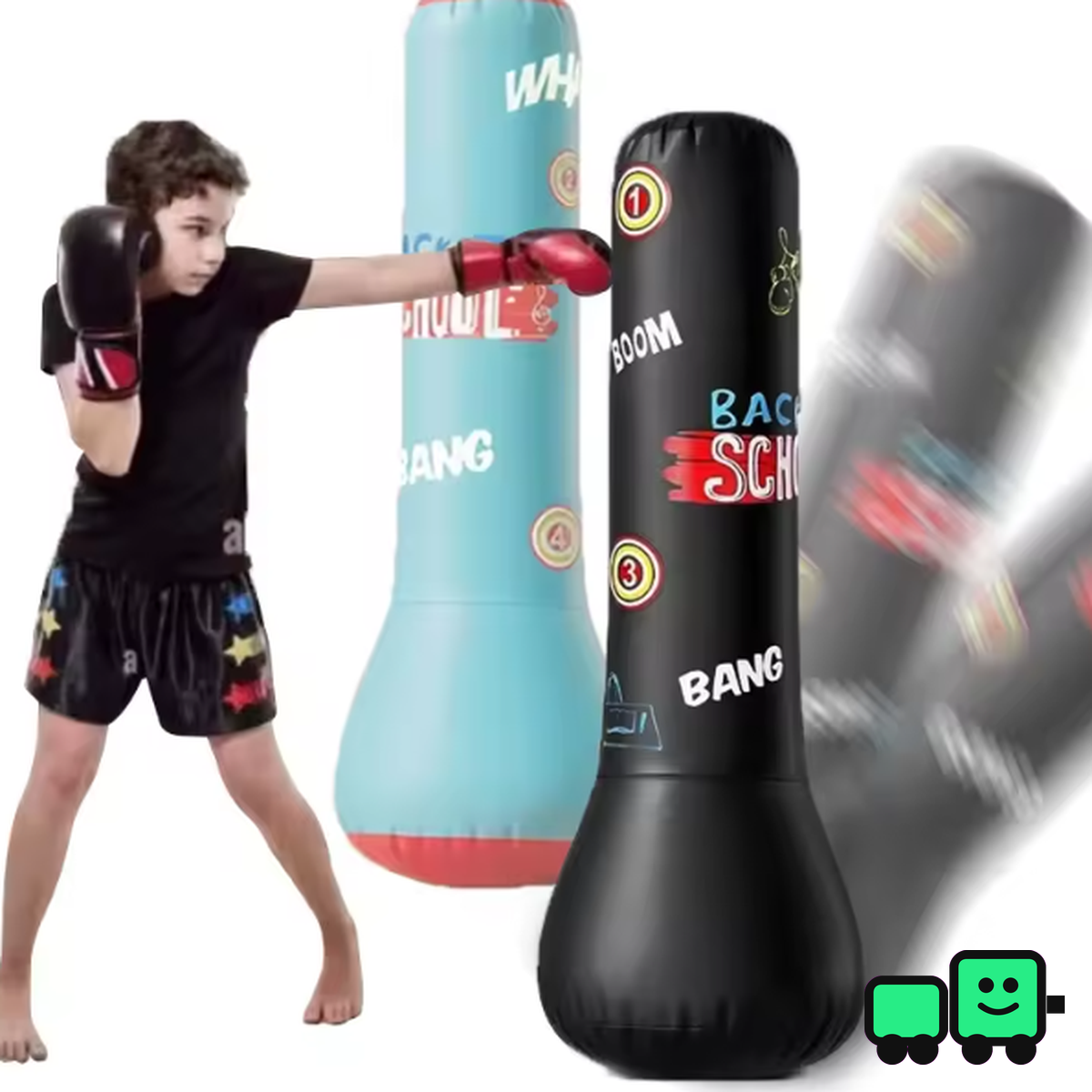 Saco de boxeo interactivo para niños
