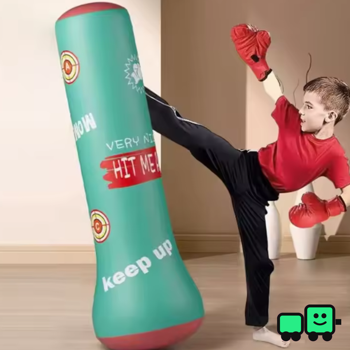 Saco de boxeo interactivo para niños