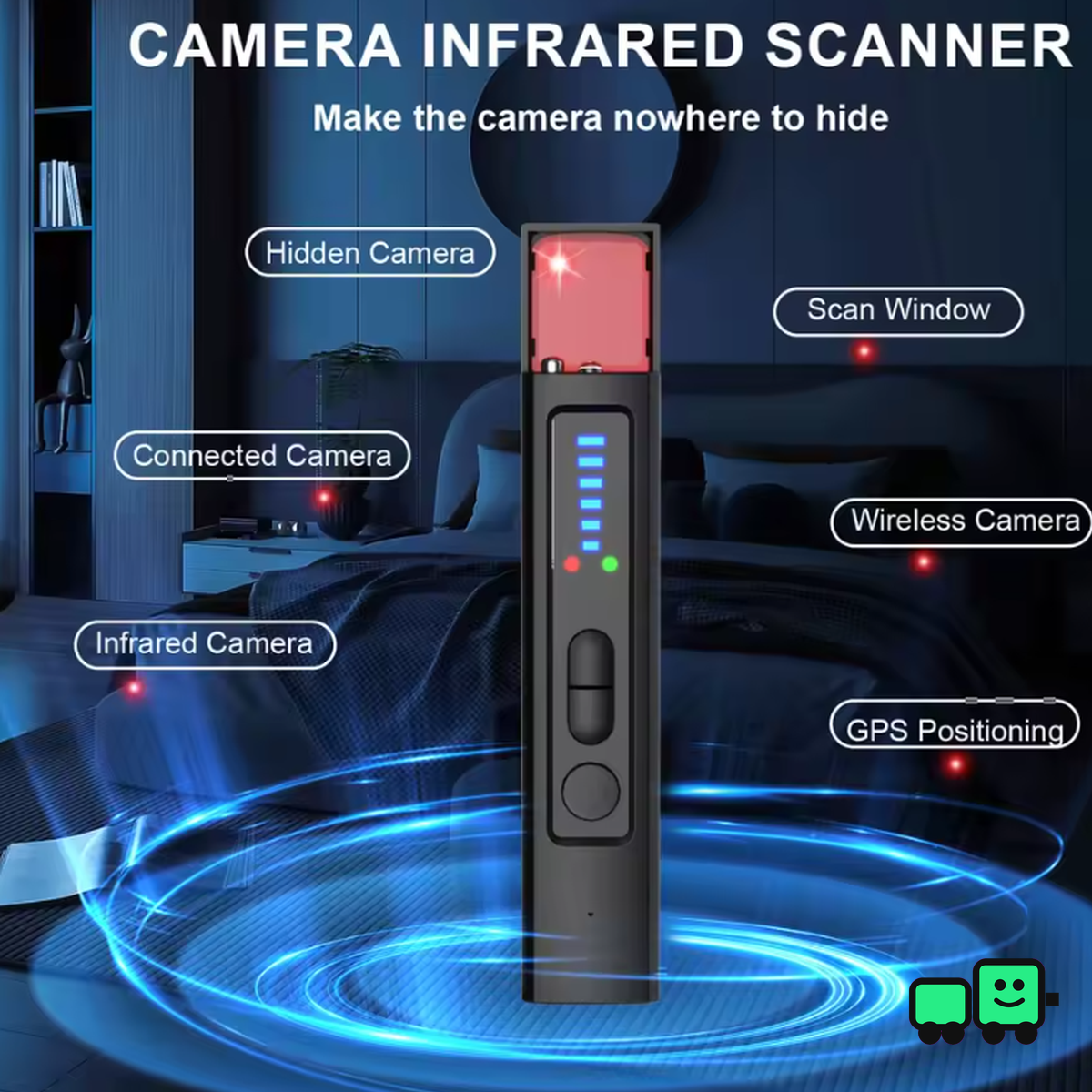 Anti-Spy Hidden Camera/GPS Detector