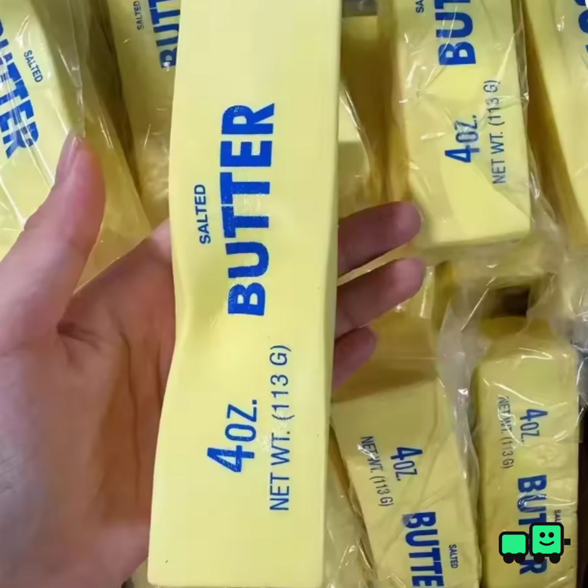 Juguete blando con forma de mantequilla, paquete de 5 unidades