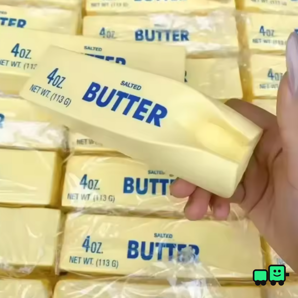 Juguete blando con forma de mantequilla, paquete de 5 unidades