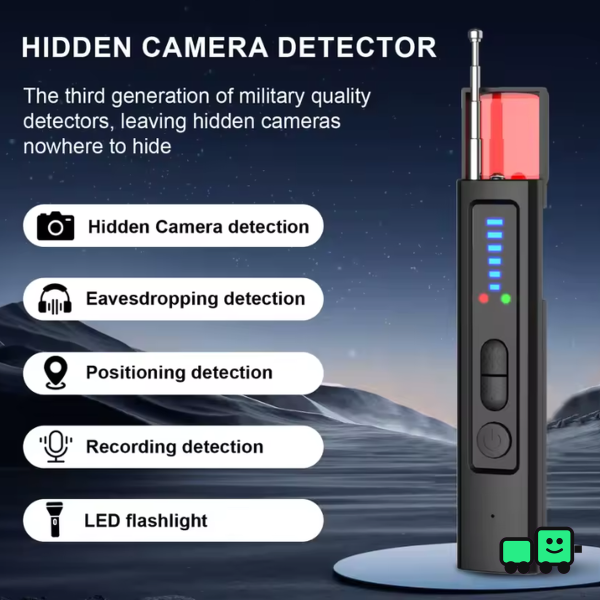 Anti-Spy Hidden Camera/GPS Detector