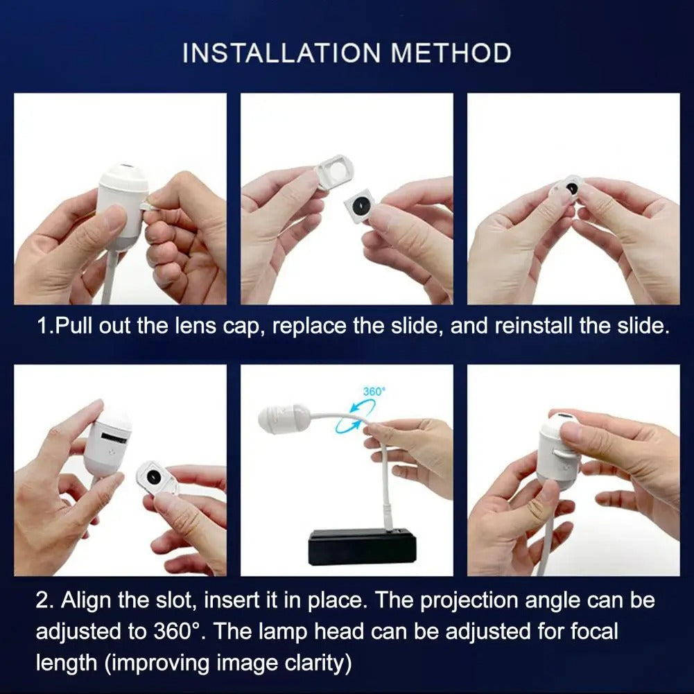 Plug-and-Play HD Star Projector