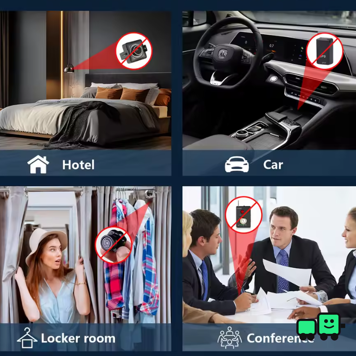 Anti-Spy Hidden Camera/GPS Detector